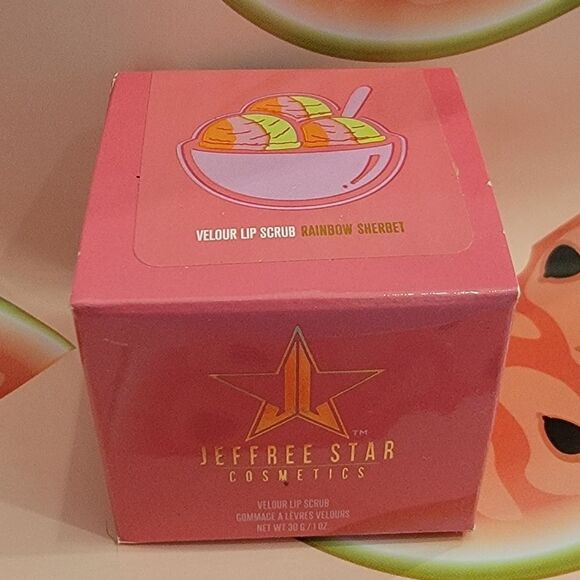 NEW NEVER OPENED Jeffree Star Rainbow Sherbet Lip Scrub RARE DISCONTINUED - Picture 4 of 8